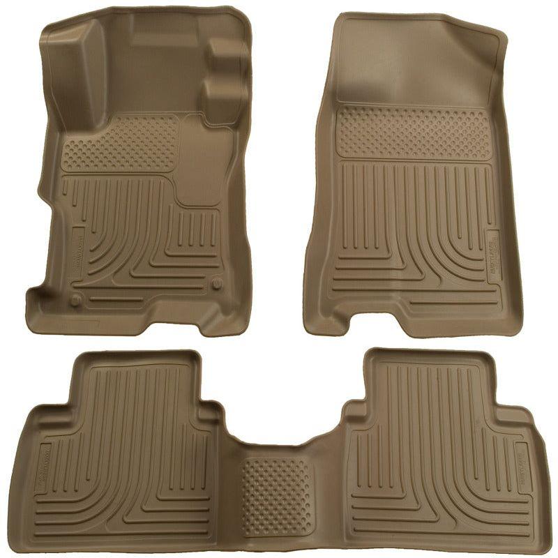 Husky Liners 04-09 Toyota Prius WeatherBeater Combo Tan Floor Liners-tuningsupply.com