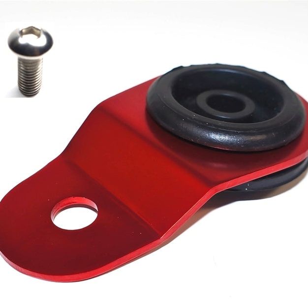 Torque Solution Radiator Mount w/ Insert (RED) : Mitsubishi Evolution 7/8/9-Radiator Stays-Torque Solution-TQSTS-EV-008I-SMINKpower Performance Parts