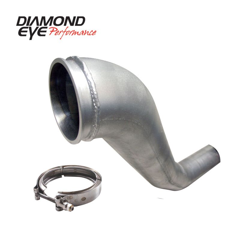 Diamond Eye KIT 4in DWNP HX40 TURBO-DIRECT FLANGE W/ V-Band CLAMP AL DODGE 94-02-tuningsupply.com