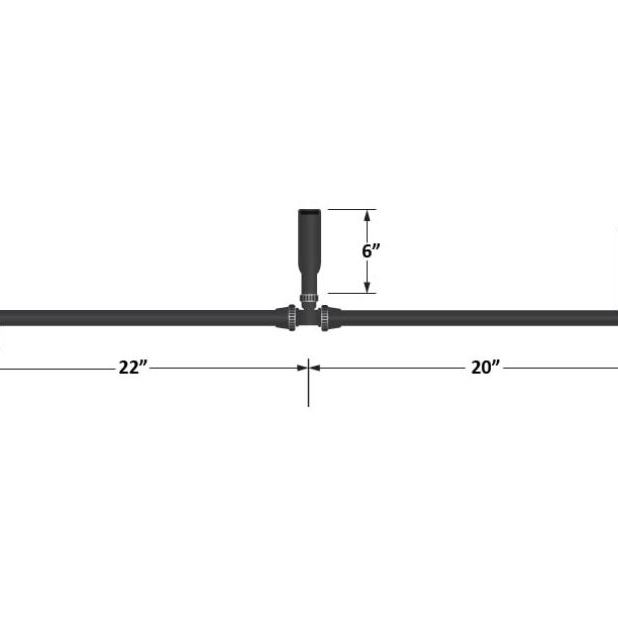 Fleece Performance Universal Pre-Formed 5/8in ID Hose w/ 90 Deg. Ends/1in ID T-Fitting-tuningsupply.com