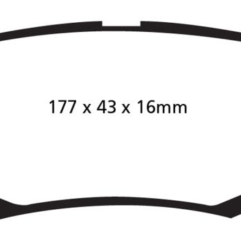 EBC 06-11 Dodge Nitro 3.7 Greenstuff Rear Brake Pads-tuningsupply.com