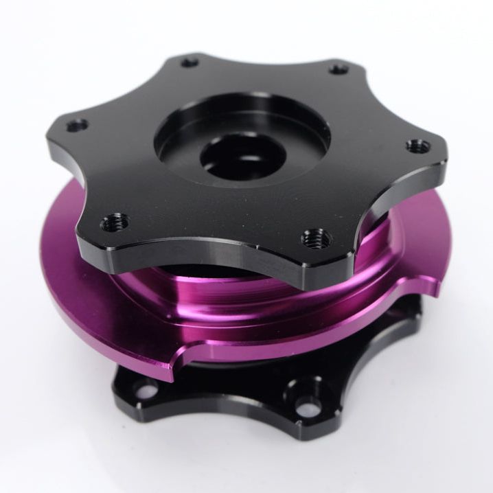 NRG Quick Release SFI SPEC 42.1 - Shiny Black Body / Shiny Purple Ring-tuningsupply.com