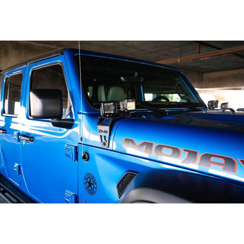 DV8 Offroad 20-22 Jeep JL 392/ Jeep JT Mojave Edition Dual Pod Light Mounts-tuningsupply.com