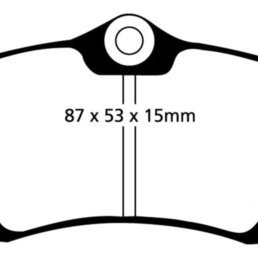 EBC 10-13 Audi A3 2.0 TD Redstuff Rear Brake Pads-tuningsupply.com