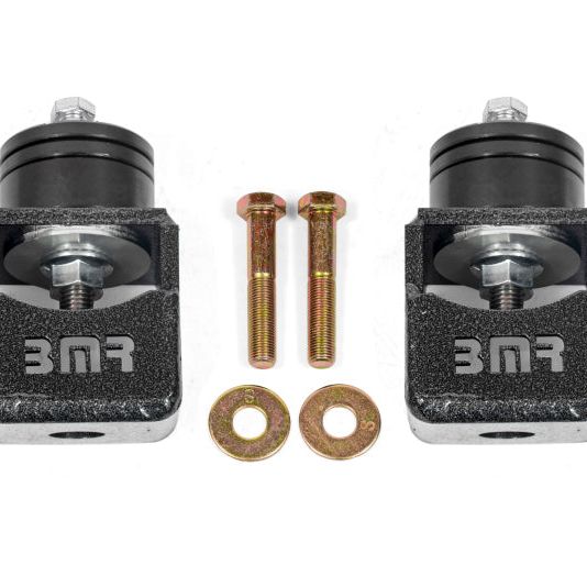 BMR Chevy SS and Pontiac G8 Motor Mount Kit (Solid Bushings) Black Hammertone-tuningsupply.com