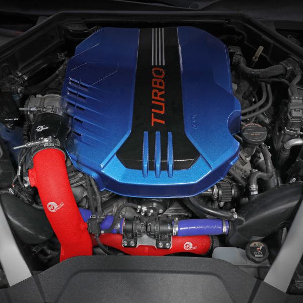 aFe Kia Stinger 18-22 V6-3.3L (tt) BladeRunner Cold Charge Pipe- Red-tuningsupply.com