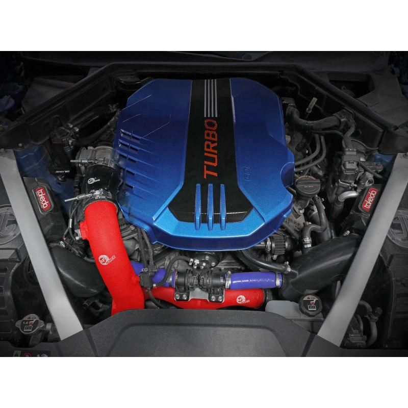 AFE 18-21 Kia Stinger V6-3.3L BladeRunner Alum Hot/Cold Charge Pipe Kit Red-tuningsupply.com