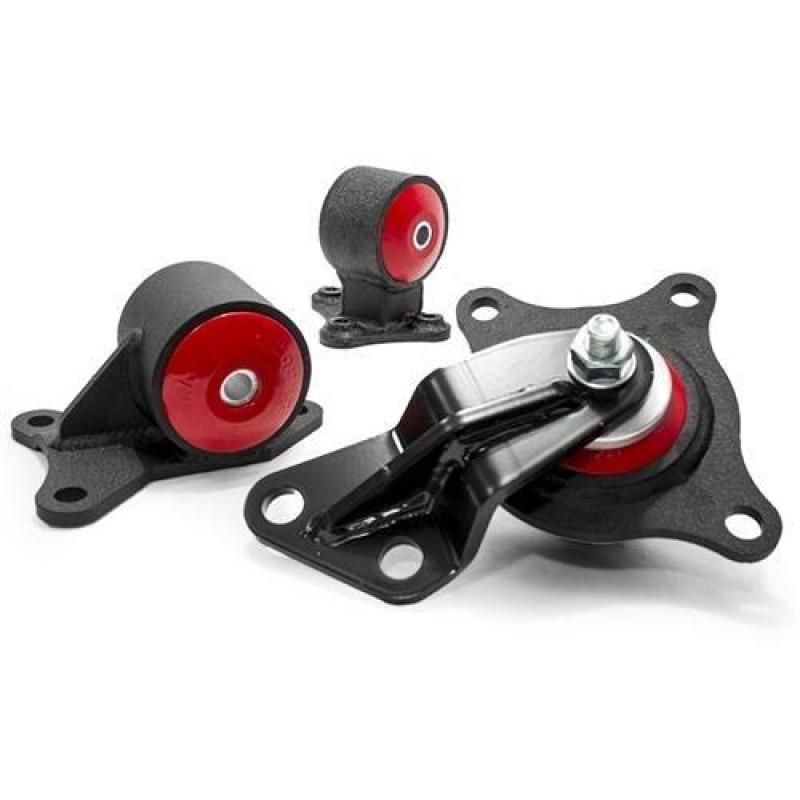 Innovative 01-05 Civic D-Series Black Steel Mounts 75A Bushings-tuningsupply.com