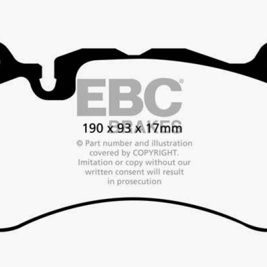 

EBC DP42081R - EBCDP42081R - EBC 13-14 Audi RS7 4.0TT (w/Cast Iron Rotors & Trapezoid Weights) Yellowstuff Front Brake Pads - Shipped in Europe - Tuningsupply.com
