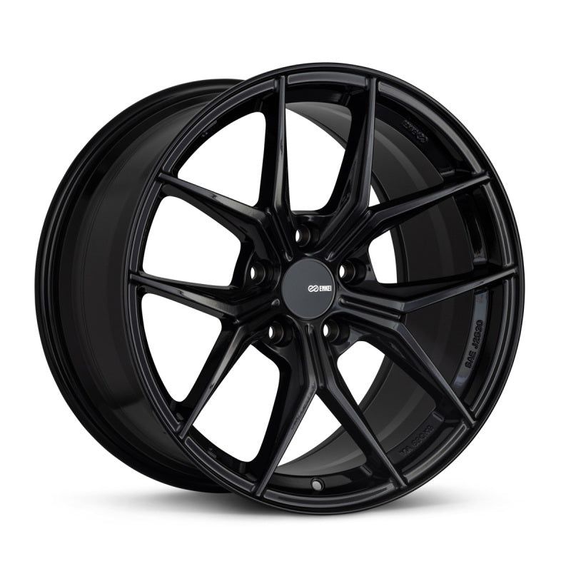 Enkei TSR-X 18x8.5 38mm Offset 5x114.3 BK 72.6mm Bore Gloss Black-tuningsupply.com