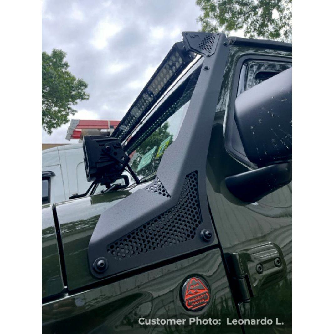 Go Rhino 18-20 Jeep Wrangler JL/JLU/Gladiator JT XE Windshield Light Bar Mount - 50in Single Row-tuningsupply.com