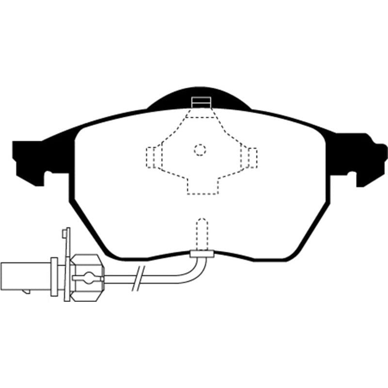 EBC 03-04 Audi A4 1.8 Turbo Redstuff Front Brake Pads-tuningsupply.com