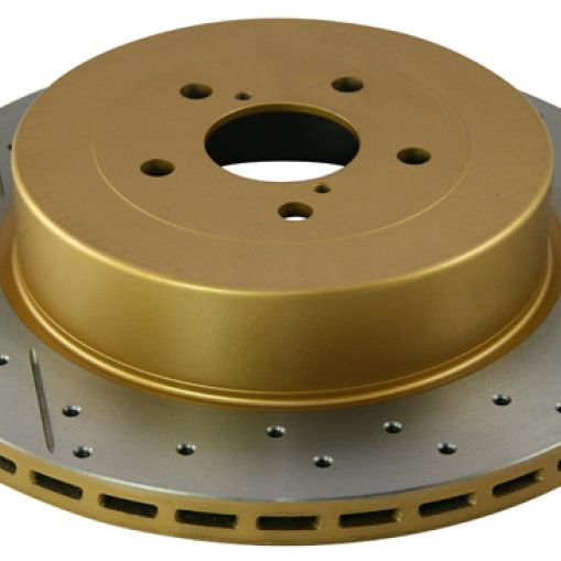 DBA 02-07 Subaru WRX STi 10 Stud Hole Rear Drilled & Slotted Street Series Rotor-tuningsupply.com