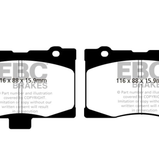 

EBC DP41735R - EBCDP41735R - EBC 05-08 Acura RL 3.5 Yellowstuff Front Brake Pads - Shipped in Europe - Tuningsupply.com
