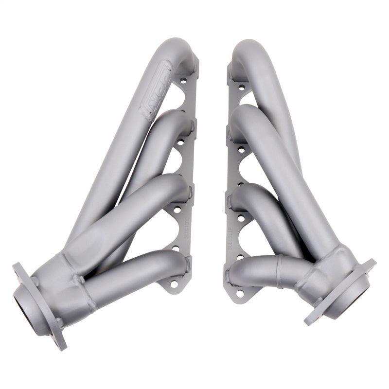 BBK 79-93 Mustang 351 Swap Shorty Unequal Length Exhaust Headers - 1-5/8 Titanium Ceramic-tuningsupply.com