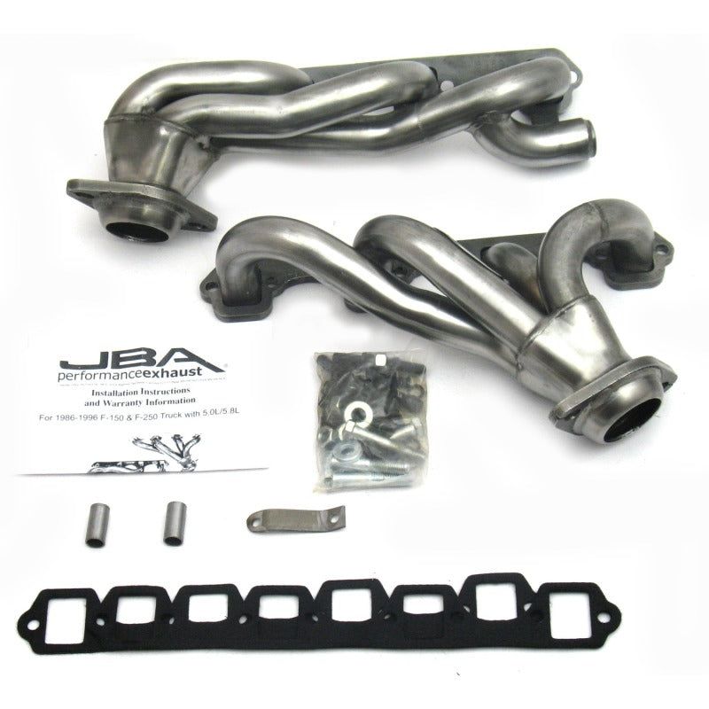 JBA 87-96 Ford F-150 5.8L SBF 1-5/8in Primary Raw 409SS Cat4Ward Header-tuningsupply.com