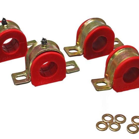 Energy Suspension 1-1/4in Gm Greaseable S/B Set - Red-tuningsupply.com