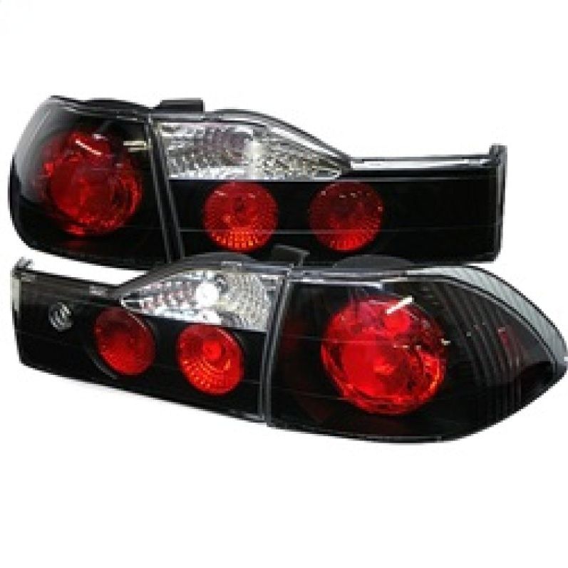 Spyder Honda Accord 01-02 4Dr Euro Style Tail Lights Black ALT-YD-HA01-4D-BK-Tail Lights-SPYDER-SPY5003959-SMINKpower Performance Parts