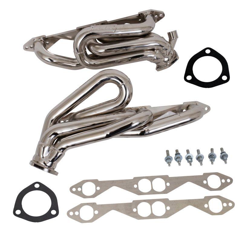 BBK 96-98 GM Truck SUV 5.0 5.7 Shorty Tuned Length Exhaust Headers - 1-5/8 Titanium Ceramic-tuningsupply.com