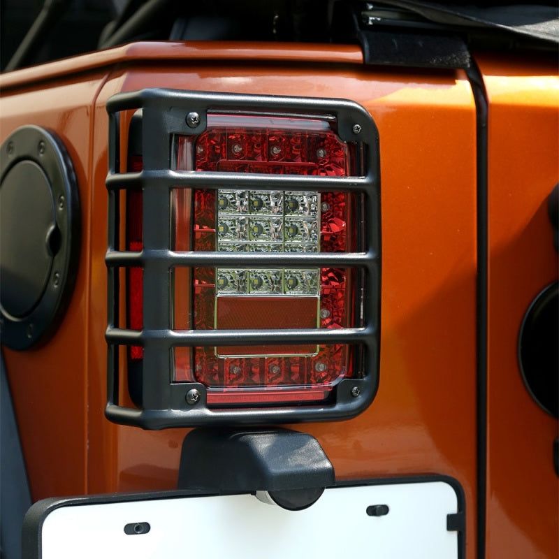 Rugged Ridge 07-18 Jeep Wrangler Textured Black Tail Light Euro Guards - SMINKpower Performance Parts RUG11226.11 Rugged Ridge