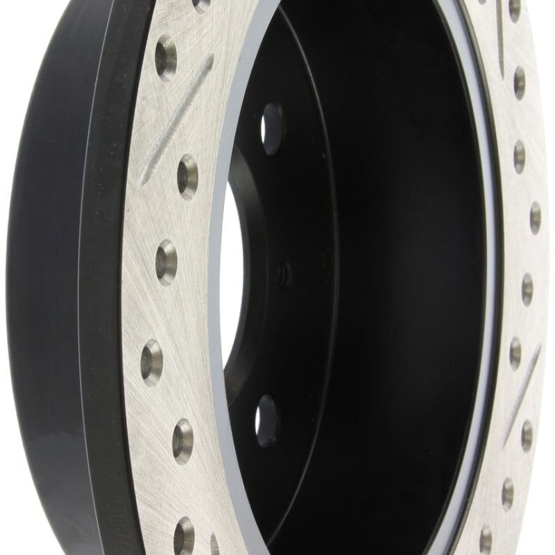 StopTech 90-96 Acura Integra / 97-01 Integra (Exc. Type R) Slotted & Drilled Right Rear Rotor-Brake Rotors - Slot & Drilled-Stoptech-STO127.40017R-SMINKpower Performance Parts