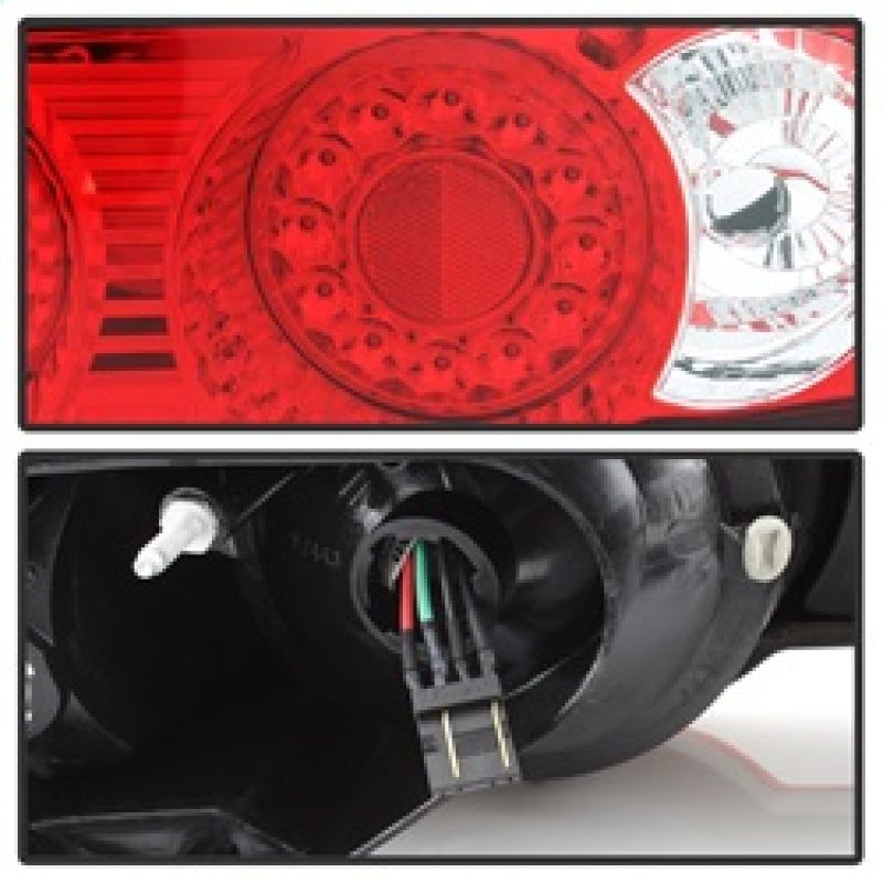 Spyder Acura RSX 02-04 LED Tail Lights Red Clear ALT-YD-ARSX02-LED-RC - SMINKpower Performance Parts SPY5000385 SPYDER