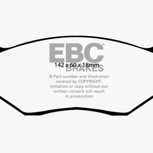 EBC 80-83 Chrysler Cordoba 3.7 Yellowstuff Front Brake Pads-tuningsupply.com