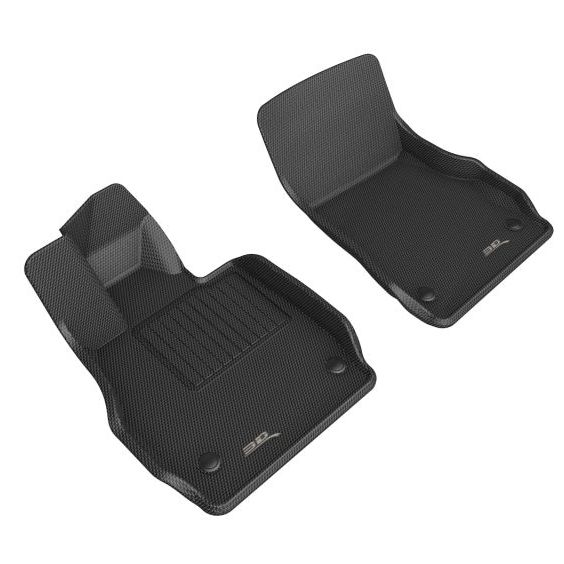 3D Maxpider 20-22 Chevrolet Corvette C8 20-22 Kagu Floor Mats - Black R1-tuningsupply.com