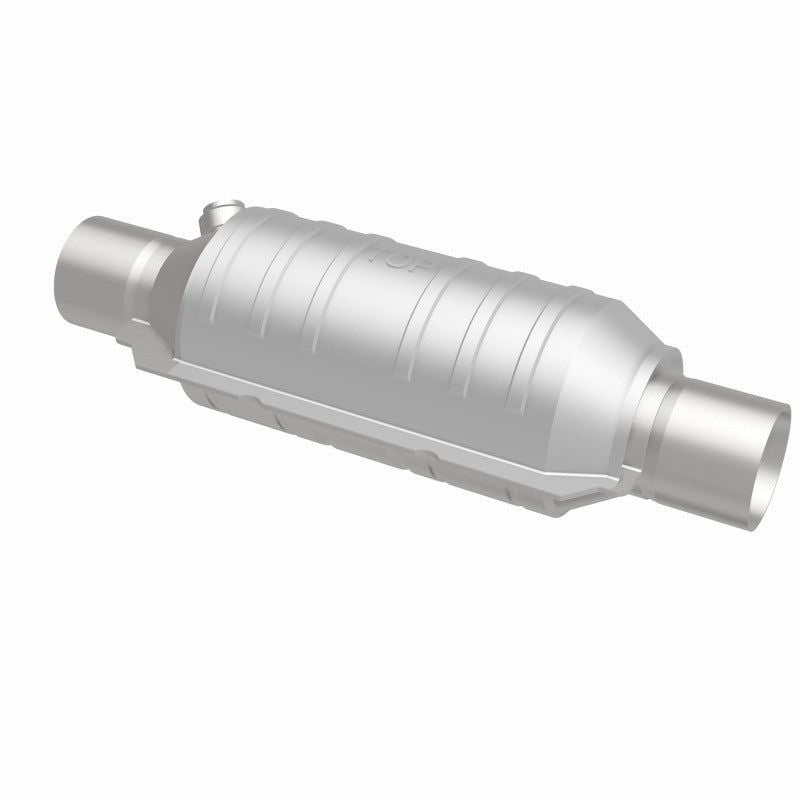 MagnaFlow Conv Univ 2.25in Inlet/Outlet Center/Center Round 11in Body L x 5.125in W x 15in Overall L-tuningsupply.com