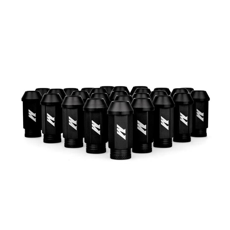 Mishimoto Aluminum Locking Lug Nuts M12x1.5 27pc Set Black - SMINKpower Performance Parts MISMMLG-15-27LBK Mishimoto