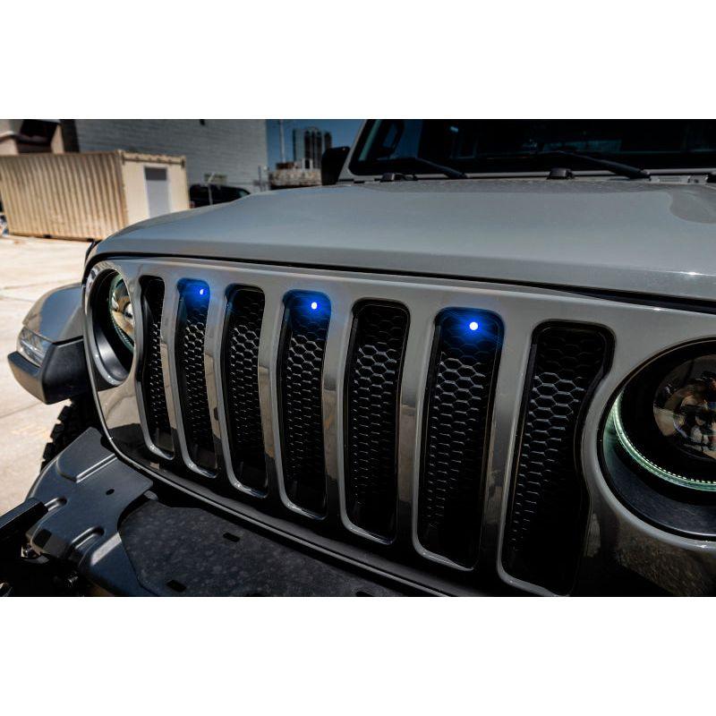 Oracle Pre-Runner Style LED Grille Kit for Jeep Wrangler JL - Blue SEE WARRANTY-tuningsupply.com