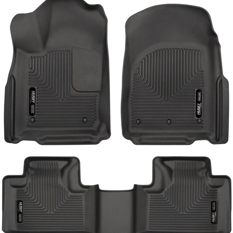 Husky Liners 11-13 Dodge Durango / 11-13 Jeep Grand Cherokee WeatherBeater Combo Black Floor Liners-tuningsupply.com