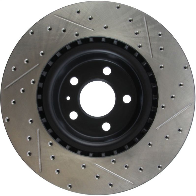 StopTech Slotted & Drilled Sport Brake Rotor-Brake Rotors - Slot & Drilled-Stoptech-STO127.33138R-SMINKpower Performance Parts