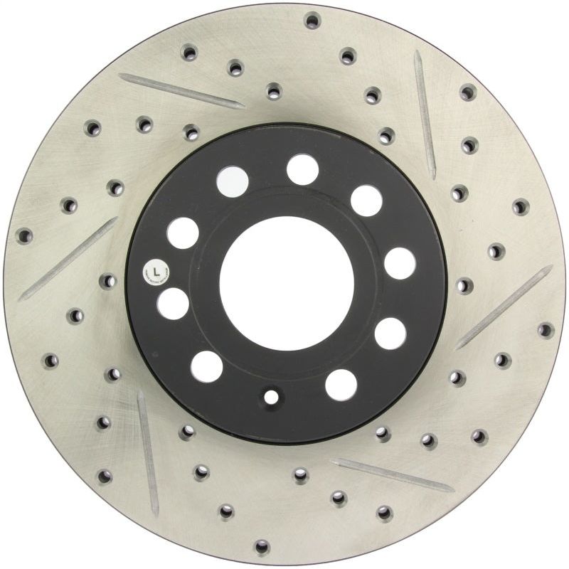 StopTech Slotted & Drilled Sport Brake Rotor-Brake Rotors - Slot & Drilled-Stoptech-STO127.33110L-SMINKpower Performance Parts