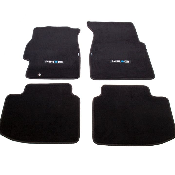 NRG Floor Mats - 96-00 Honda Civic 2DR &3DR (NRG Logo) - 4pc.-tuningsupply.com