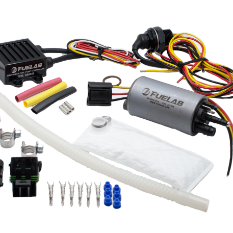 Fuelab 253 In-Tank Brushless Fuel Pump Kit w/9mm Barb & 6mm Siphon/72002/74101/Pre-Filter - 500 LPH-tuningsupply.com