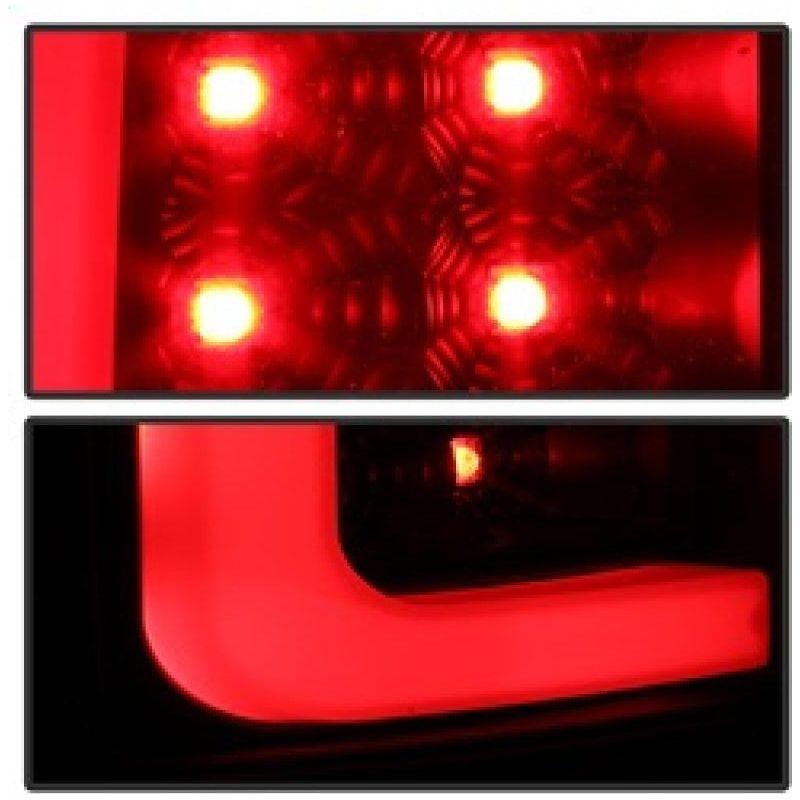 Spyder 07-13 GMC Sierra 1500 V2 Light Bar LED Tail Lights - Black (ALT-YD-GS07V2-LBLED-BK) - SMINKpower Performance Parts SPY5084743 SPYDER