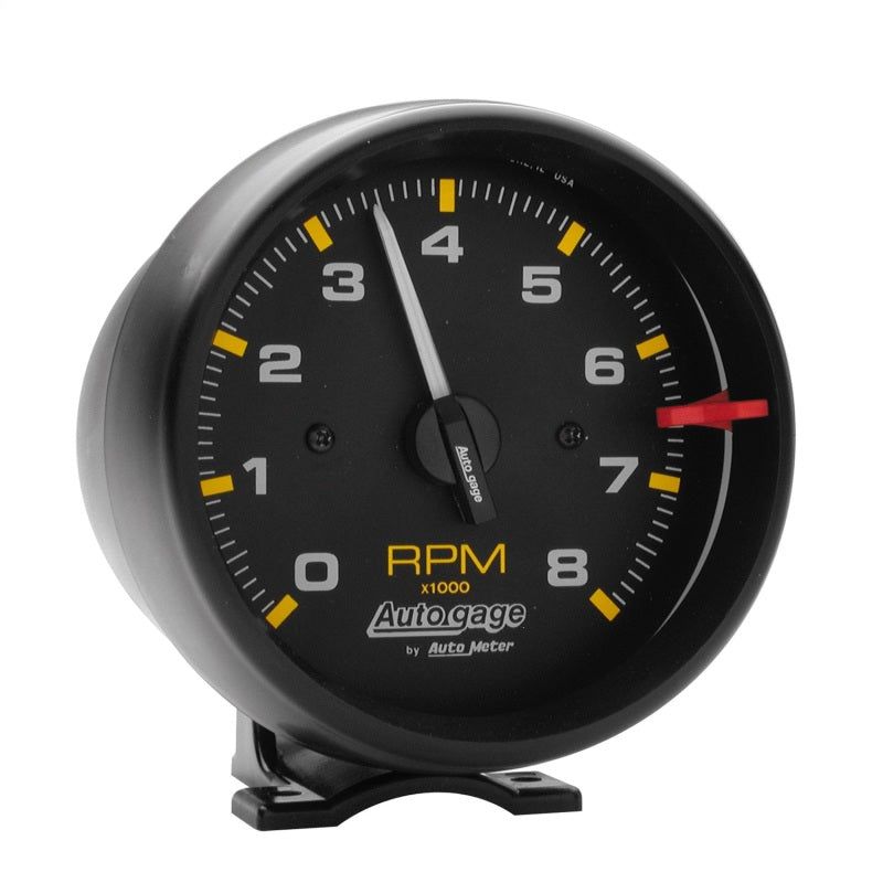 Autometer Autogage Black 8,000 RPM Pedestal Mount Tachometer-tuningsupply.com