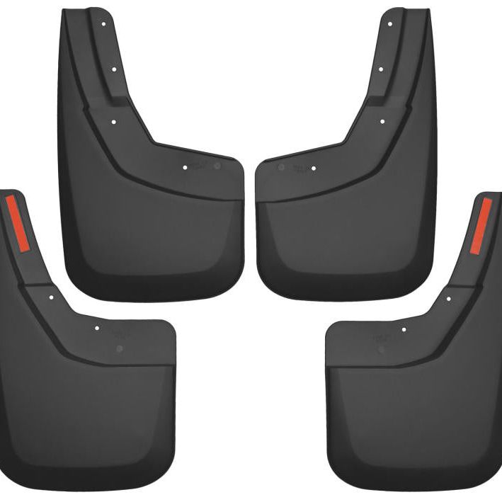 Husky Liners 14-17 Chevy Silverado 1500 / 15-16 Silverado 2500 HD Front and Rear Mud Guards - Black-tuningsupply.com