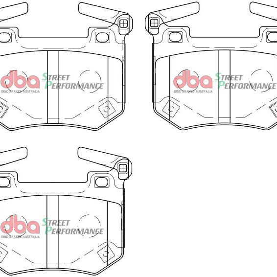 DBA 2018+ Kia Stinger V6 Twin Turbo SP Performance Rear Brake Pads-tuningsupply.com