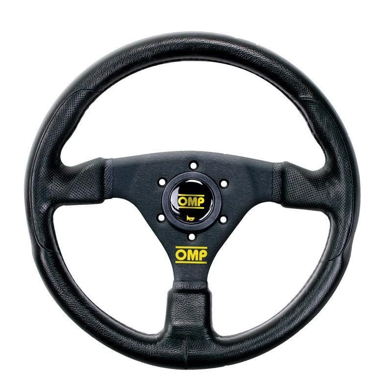 OMP GP Racing Steering Wheel - Black/Black-tuningsupply.com