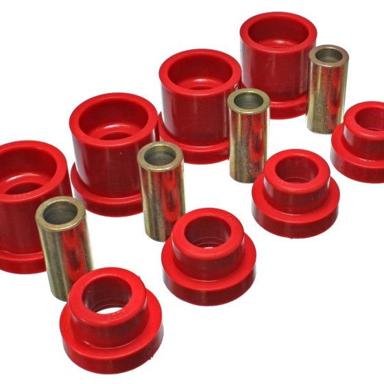 Energy Suspension 95-98 Nissan 240SX (S14) Red Rear Subframe Insert Set (Must reuse all metal parts)-tuningsupply.com