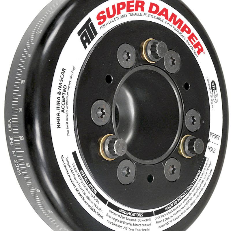 ATI Damper - 7.074in - Alum - Honda B - Race Damper - 4 Grv Steel Hub - 2 Ring-tuningsupply.com