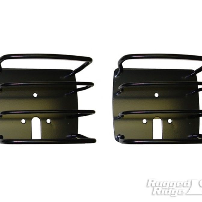 Rugged Ridge 76-06 Jeep CJ / Jeep Wrangler Black Euro Tail Light Guards - SMINKpower Performance Parts RUG11226.01 Rugged Ridge