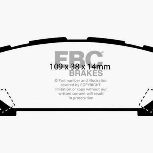 EBC 04-06 Saab 9-2X 2.0 Turbo Redstuff Rear Brake Pads-tuningsupply.com