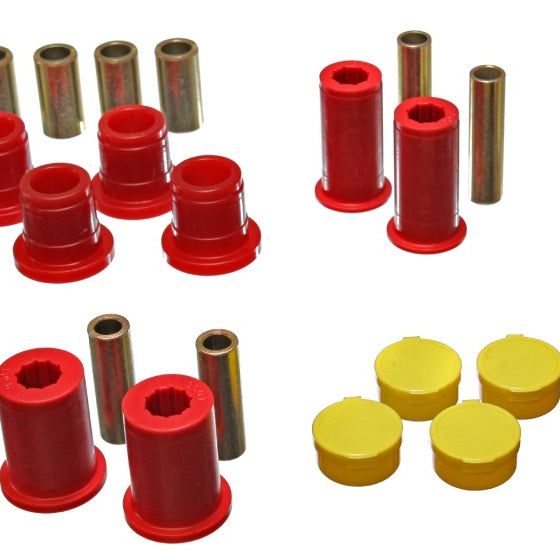 Energy Suspension 97-01 Dodge Dakota 2WD Red Front Control Arm Bushing Set-tuningsupply.com