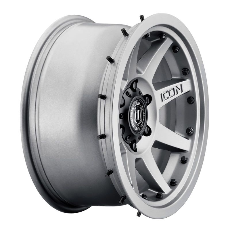 ICON Rebound Pro 17x8.5 6x5.5 0mm Offset 4.75in BS 106.1mm Bore Titanium Wheel-tuningsupply.com