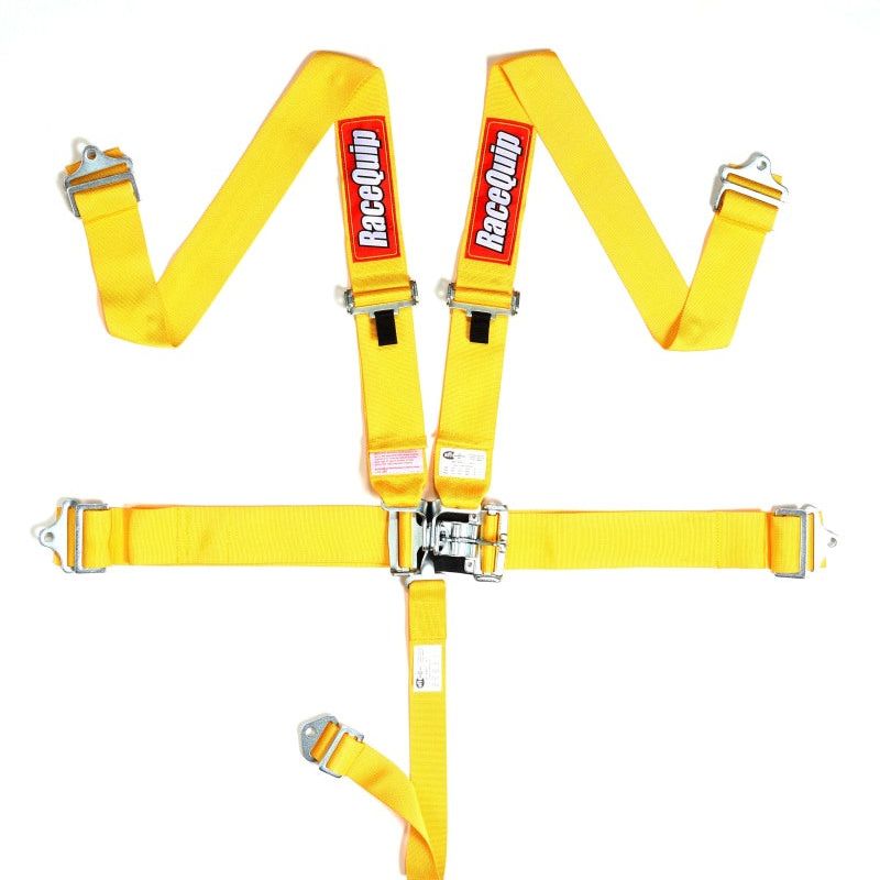 RaceQuip Yellow L & L 5pt Seat Belt - SMINKpower Performance Parts RQP711031 Racequip