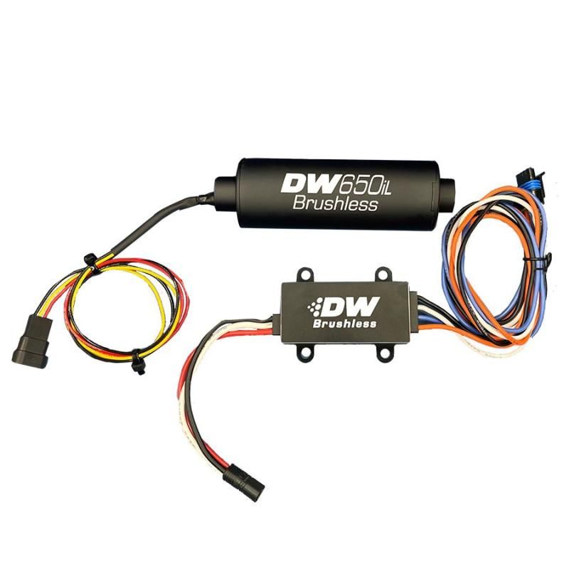 DeatschWerks DW650iL Series 650LPH In-Line External Fuel Pump w/ PWM Controller-tuningsupply.com