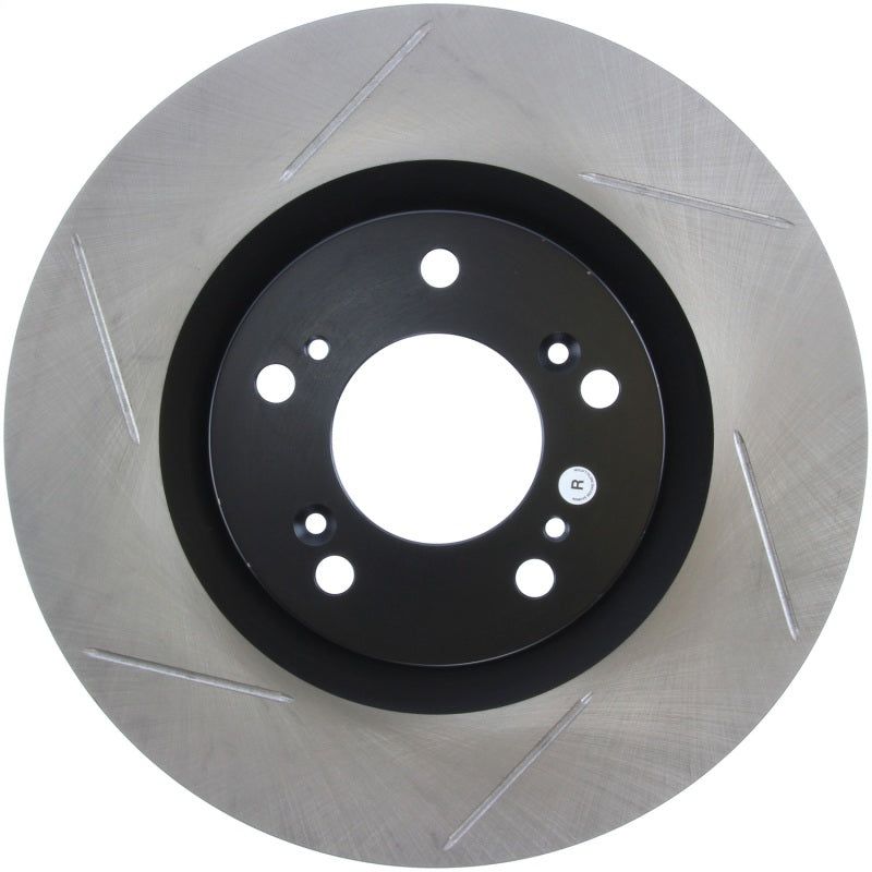 StopTech Power Slot SportStop 00-06 Honda S2000 Slotted Front Right Rotor-Brake Rotors - Slotted-Stoptech-STO126.40048SR-SMINKpower Performance Parts